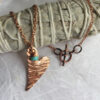 “Joyfully In Love With Life” Necklace - Turquoise - Image 2