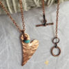 “Joyfully In Love With Life” Necklace - Turquoise - Image 3